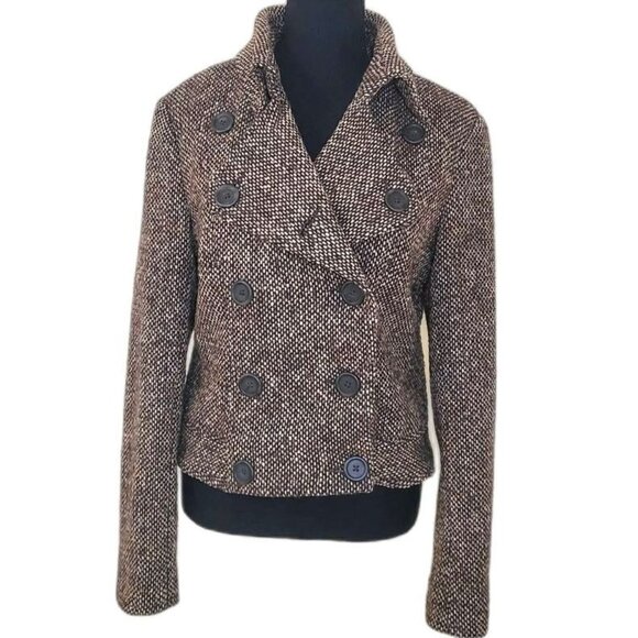 The Limited Brown and Black Tweed Coat - Picture 1 of 12